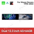 thumbnail image 2 of ZWNAV Dual 12.3 inch Screen Car Radio For Nissan Navara 1998-2022 Android GPS Navigation Multimedia Video Player Stereo Receiver Head Unit, 2 of 14