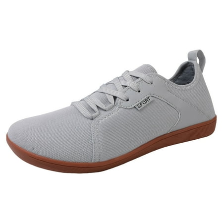 

MIASHUI Mens Casual Shoes Couple Mesh Sports Casual Shoes Breathable Flat Bottom Lightweight Plus Size Comfortable Walking Shoes