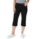 thumbnail image 1 of Capri Jean Lee para mujer, corte holgado, talla 18, color negro, 1 of 5