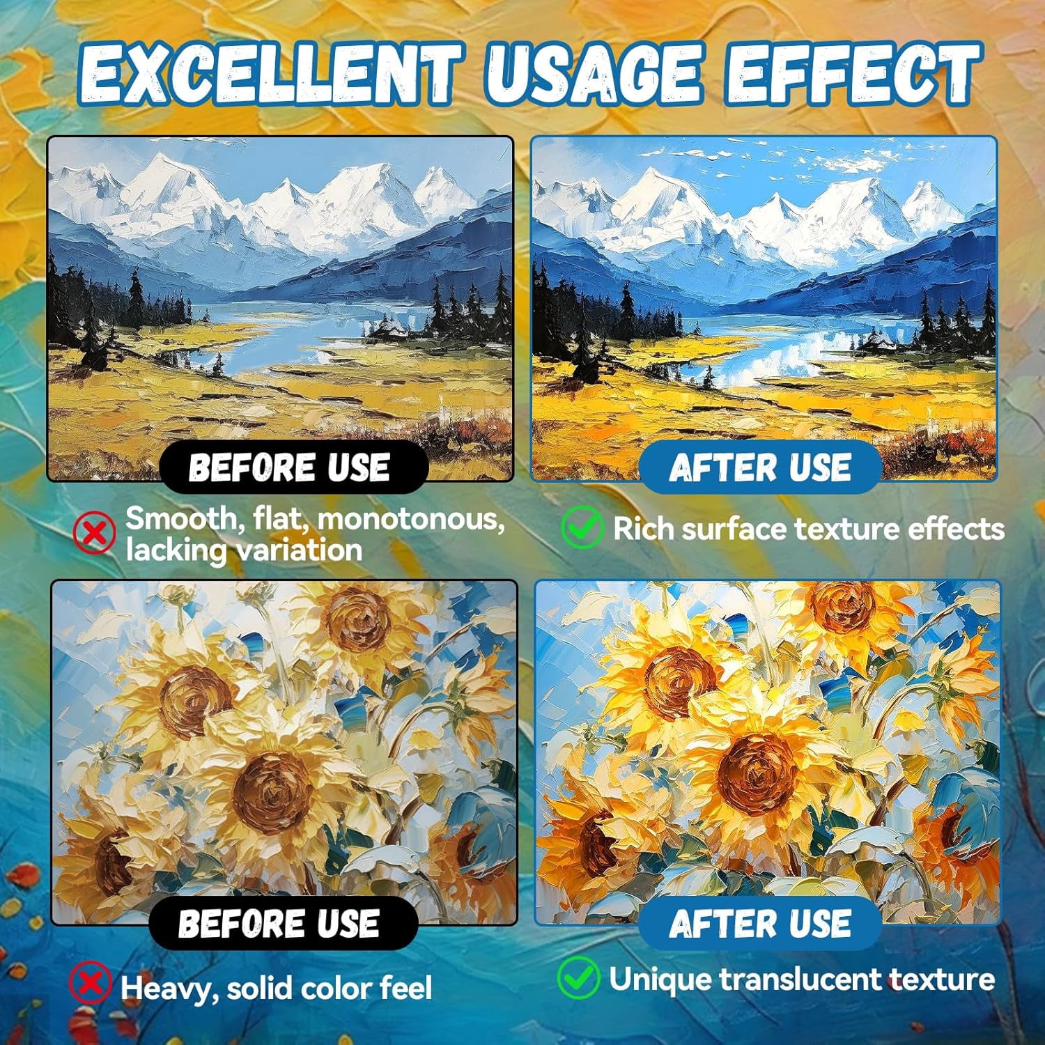 Cold Wax Medium, Cold wax Watercolor Waxs Sealer, Creating Unique Texture Presents Elegant Matte Finish Increases Adhesion and Stability of Pigments Protects Painting Low odor, 3.38 oz