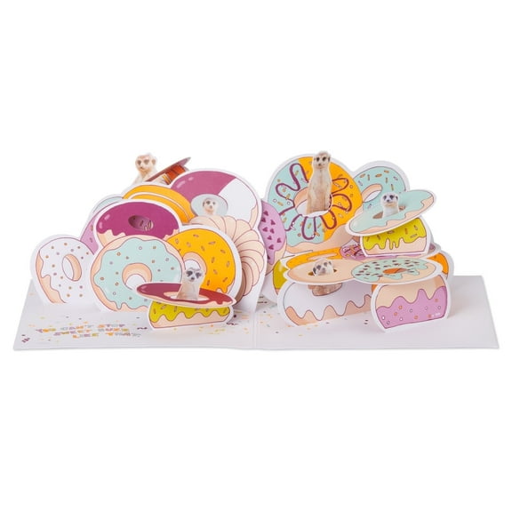 American Greetings Pop Up Musical Birthday Card (Donuts)