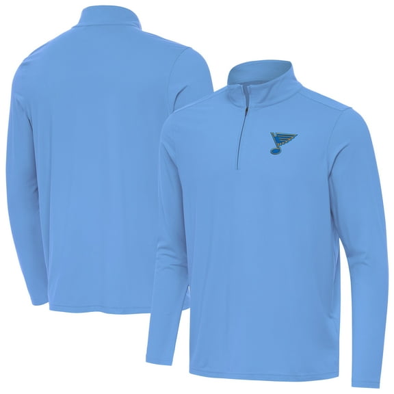 Men's Antigua Blue St. Louis Blues Intent Quarter-Zip Top