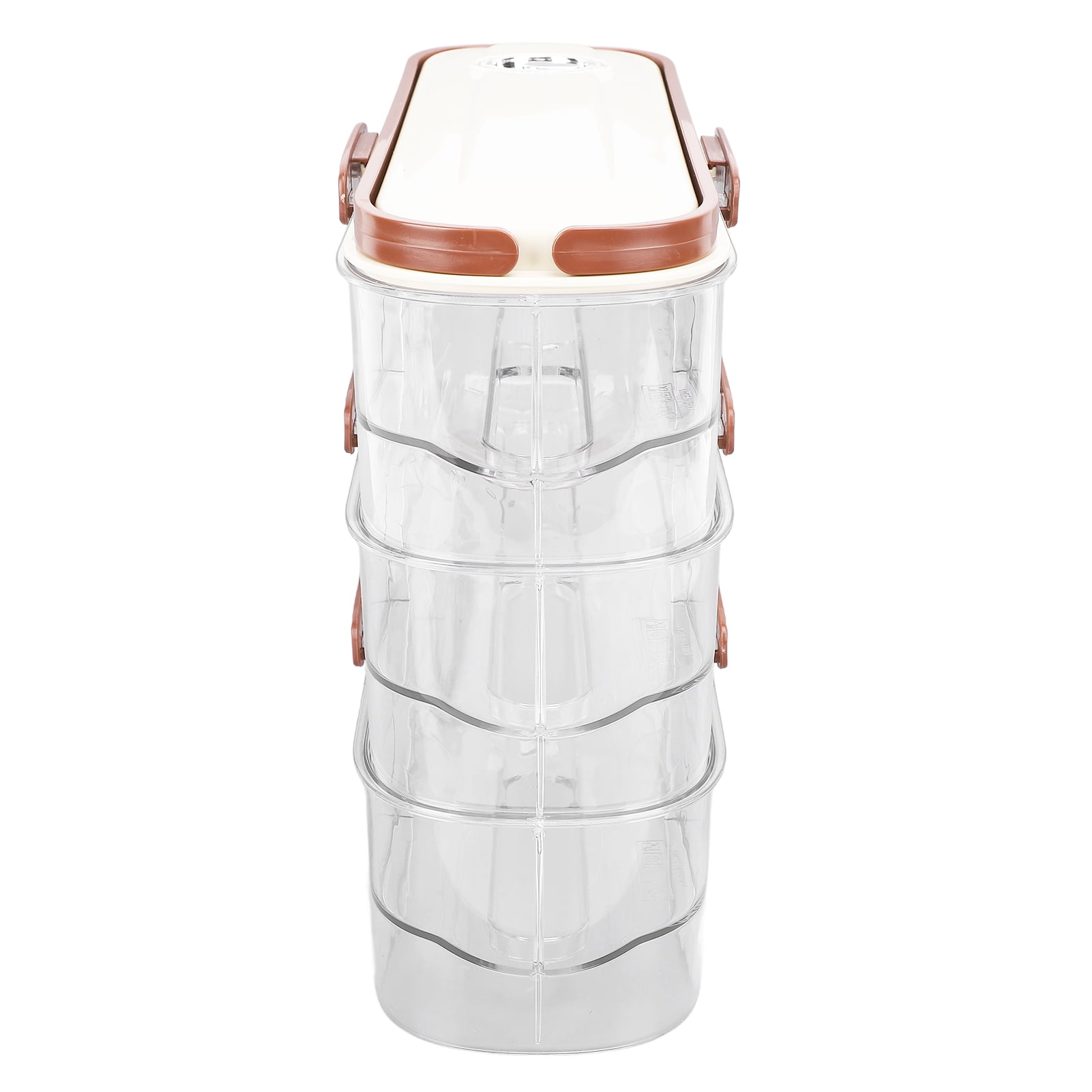 LAZIOEGR 3 Layer Automatic Rolling Egg Storage Box Container with Lid for Refrigerator Single Row Clear Egg Organizer
