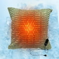 thumbnail image 4 of USB Heated Body Pillow Case - Heating Lumbar Pillow Cover for Back Pain Relief Super Soft Velvet Warmer Heating Pillow for Cramp Abdomen Neck Back and Leg, 4 of 6