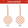 thumbnail image 2 of Gaeub Orange Peach Print Christmas Ornaments for Christmas Tree,Christmas Decor,Christmas Decorative Hanging Pendants,Acrylic Christmas Decorations -Round Shape, 2 of 7