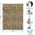 thumbnail image 4 of Brown and Black Leopard Print Blanket,Comfortable Soft Flannel Throw Blanket,All Season,Warm Lightweight Blankets for Sofa Bed Couch Living Room Chair,30"x40", 4 of 4
