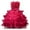 Crimson, variant on GYRATEDREAM Little Big Girls Lace Tulle Ruffles Princess Dress Flower Kids Birthday Dress Layered Dresses