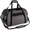 thumbnail image 2 of Sac De Transport Pour Chat Chien Sac Bandoulière Respirant Pour Petit Animal De Compagnie Transporteur Souple Léger Cómodo Pour Voyage En Voiture Train Avion(Gris, M-43x23x29cm), 2 of 6