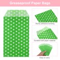 thumbnail image 3 of Uxcell 200Pcs Bolsas de Papel Kraft para Regalos, 6" x 3" Bolsas de Caramelo a Prueba de Grasa Bolsas Planas para Favoritos Bolsas Pequeñas para Regalos Puntos Verdes de Fruta, 3 of 6