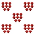 thumbnail image 1 of ZheElen Decorative And Easy-to-install Flower Pulls Knobs For Unique Touch Wide Range red 5Set, 1 of 6