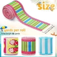 thumbnail image 3 of Summer Wired Burlap Ribbon for Crafts Wreaths Gift Wrapping, 5 yards x 2.5 inch DIY Decor, 3 of 6
