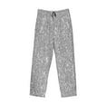 thumbnail image 4 of Fotbe Men'S Glittersilverclassic Pajama Pants With Elastic Waist And Drawstring Pockets，Pajama Pants Mens Lounge Pants Super Soft, 4 of 9