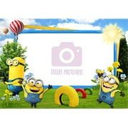 Angle View: Minions Despicable Custom Create Your Own Cake Image - Cake Personalized Cake Toppers Edible Frosting Photo Icing Sugar Paper A4 Sheet 1/4 HLW12