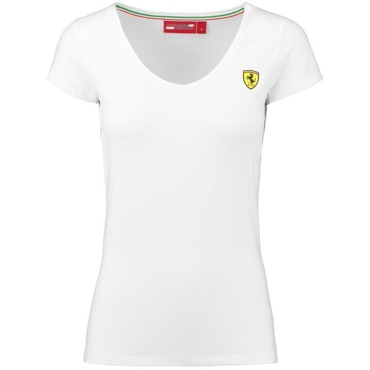 Scuderia Ferrari - Scuderia Ferrari Formula 1 Women's White Classic V-Neck F1 T-shirt - Walmart ...