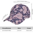 Baseball Cap Women Men Pink Purple Paisley Fashions Adjustable for