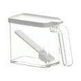 thumbnail image 2 of Kitchen Seasoning Storage Box, Stackable Seasoning Container with Spoon, Press to Open Lid, Transparent Thickened Organizer Box for Spices, Condiments, Sugar, Coffee, 2 of 7