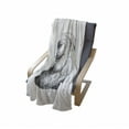 thumbnail image 4 of Snail Soft Flannel Fleece Blanket, Hand Drawn Slug Sketch in Vintage Style Wildlife Unique Animal Pattern, Cozy Plush for Indoor and Outdoor Use, 60" x 80", Charcoal Grey and White, by Ambesonne, 4 of 6