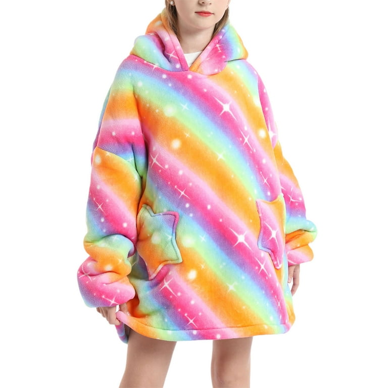 Oversized Hoodie Blanket Fluffy Fleece Blanket Hoodie for Women