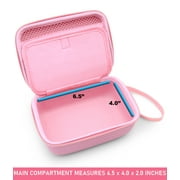 CM Pink Travel Case fits Asthma Inhaler Asthmanefrin, Free-breath Spacer Aero Chamber, Primatine Mist and More - Includes Hard Case Only
