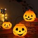 thumbnail image 4 of Lámpara de calabaza de Halloween, caja de dulces de calabaza portátil, accesorios de rendimiento para niños, Cubo de calabaza luminoso con tapa, nuevo, 2022, 4 of 4