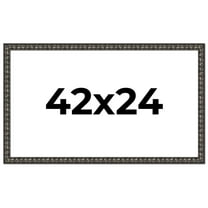 42x24 Frame Black-Brown Medieval Solid Wood Picture Frame | 1.5 Inch Moulding Width | Gotham