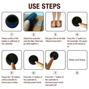 EMS Foot Massager Neuropathy Mat - Electric Feet Massage Machine: Pulse Acupoints Bioelectric Plantar Fasciitis Massage,USB Portable Rechargeable for Men Women Orange