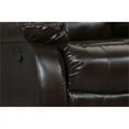 thumbnail image 3 of Titan Furnishings 60" Transitional Faux Leather Reclining Loveseat in Brown, 3 of 14
