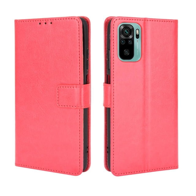 Funda tipo libro para Xiaomi Redmi Note 10 4G, cartera todo‑en‑uno, funda multifuncional con tarjetero y correa de muñeca desmontable