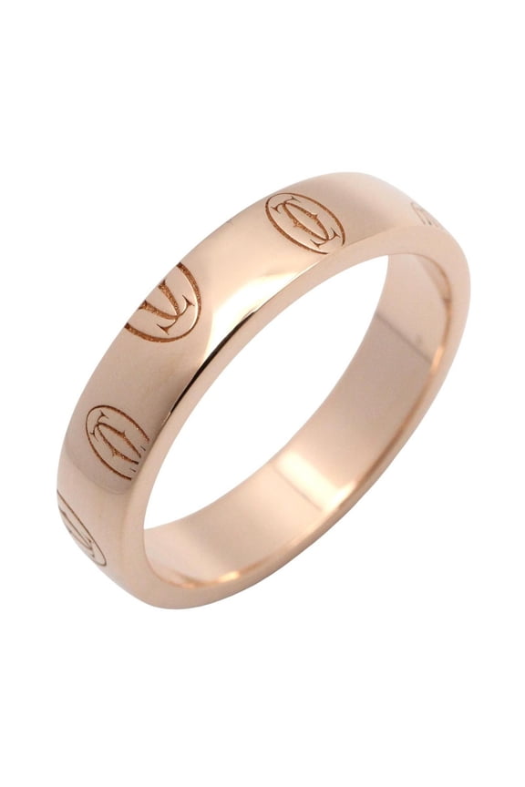 Pre-Owned Cartier Happy Birthday Ring, 18K Pink Gold (PG), Men's and Women's, Tone