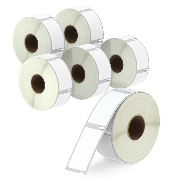 Compatible Labels for DYMO 30330, Pack of 6 Rolls, 500 Labels per Roll, 2 in L x 3/4 in W