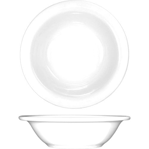International Tableware Porcelain Round Grapefruit Bowl European White, 10 oz. | 36/Case