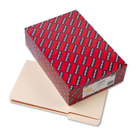 Smead  Heavyweight File Folders- 1/3 Top Tab- 1 1/2'' Expansion- Legal- Manila- 50/Box