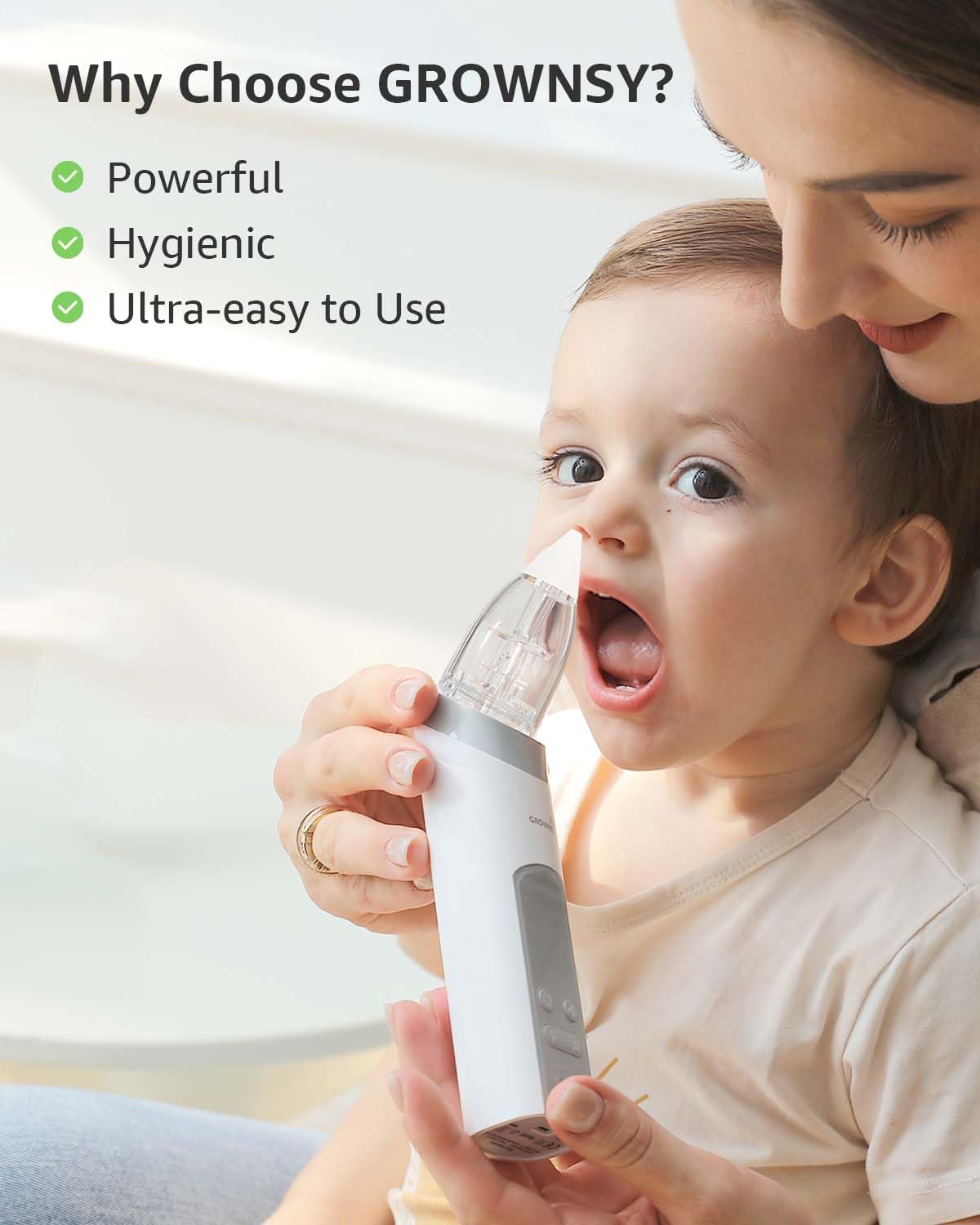 GROWNSY Baby Nasal Aspirator Nose Sucker photo 4
