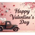 thumbnail image 4 of LUUFILx Valentine's Day Heart Banner Backdrop for Party Decorations Photography Props Happy Valentine's Day Celebration Background Decors Event Supplies, 4 of 8