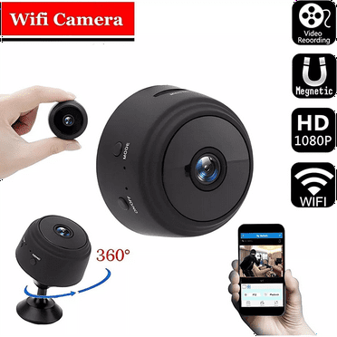 Mini Wireless Hidden Spy Camera Wifi IP Home Security 1080P HD Night Vision Cam Black