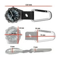 thumbnail image 3 of Dakota Backpacker Clip Watch, Nylon Carabiner Strap, Lightweight Watch, Outdoor Gifts for Men and Women, Use for Fishing, Hunting and More - Black, 3 of 9