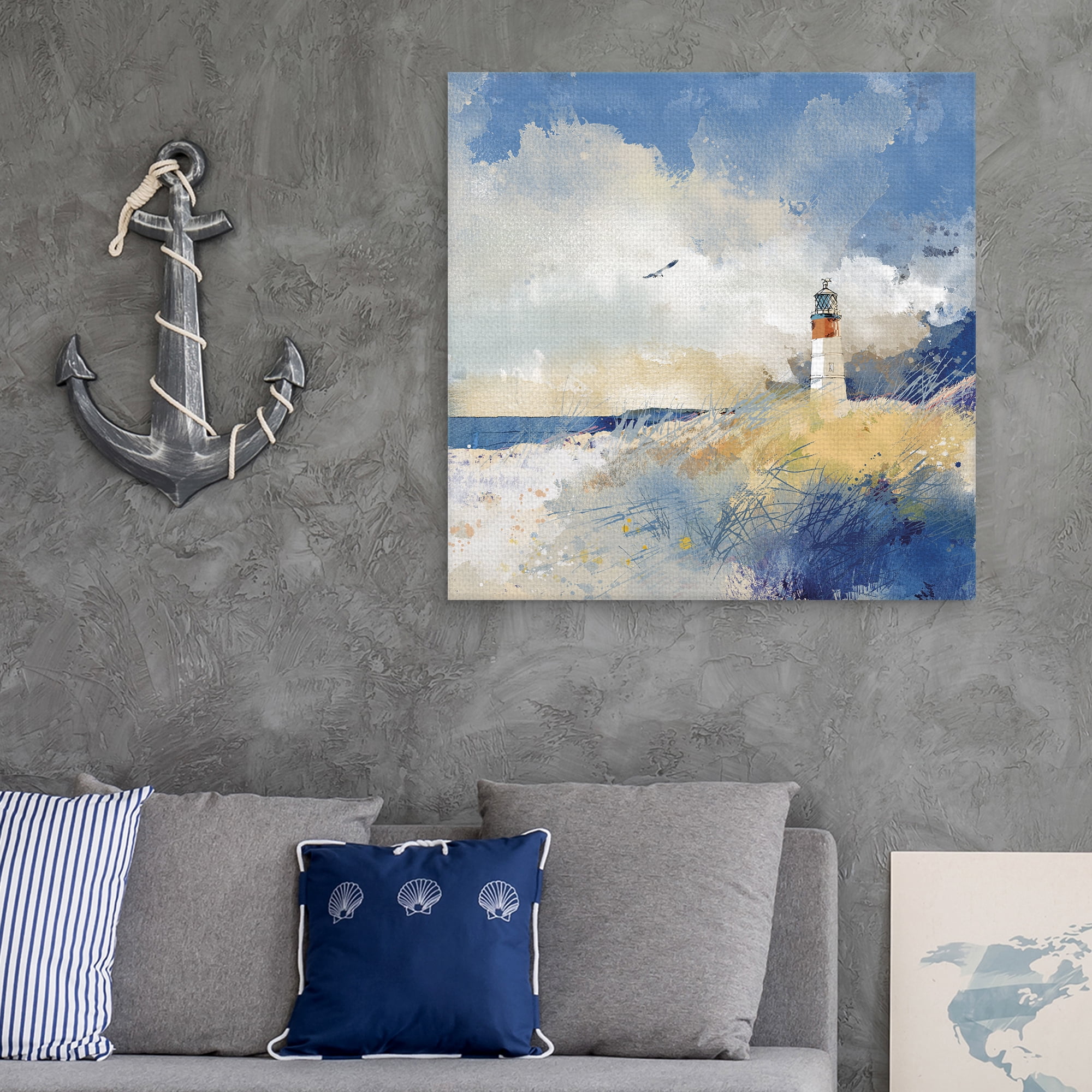 Summer Dunes by Ken Hurd Lighthouse Canvas Art