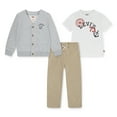 thumbnail image 5 of Levi's Toddler Boys 3pc Cardigan Tee & Pant Set, Sizes 2T-4T, 5 of 10