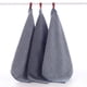 thumbnail image 4 of Toallas cuadradas pequeñas de algodón puro, absorbentes de agua, reforzadas, a rayas, para uso doméstico (azul), 3 unidades, 4 of 6