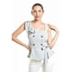 thumbnail image 1 of Blusa asimétrica con botones y cinturón Roman Fashion/Juvenil, 20287 (Azul claro) azul M, 1 of 6