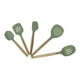 thumbnail image 3 of JUEGO DE 5 UTENSILIOS DE SILICONA COLOR VERDE CON MANGO DE MADERA 39787, 3 of 3