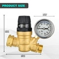 VINAUO RV Water Pressure Regulator,Adjustable RV Water Pressure