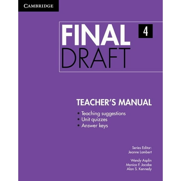 Final Draft Final Draft Level 4 Teacher's Manual, (Paperback)