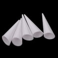 thumbnail image 4 of 5pcs Claro Negro Blanco Plástico Forma De Cono Soporte De La Joyería Vitrina, 4 of 8