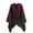Wine, variant on QQAMB Women's Shawl Wrap Poncho Cape Open Front Cardigan Shawls Gradient Color Cape for Fall Winter with Waist Belt