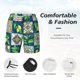 thumbnail image 3 of Fotbe Lemon and Leaves Traje de Baño para Hombre – Shorts de Natación de Secado Rápido con Forro y Bolsillos-Large, 3 of 6