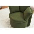 thumbnail image 4 of Swivel Barrel Chair, Oversize Round Swivel Accent Chair with Storage, 360 Degree Swivel Round Sofa Chair with 3 Pillows for Living Room, Lounge, 4 of 8