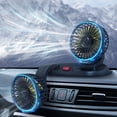 thumbnail image 3 of Ventilador de refrigeración de coche de doble cabezal 12V/24V para vehículos, 3 of 4