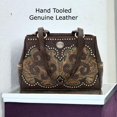 thumbnail image 2 of American West Women's Handbag Genuine Leather Tote Hand Tooled Stylish Every Day Purse, 2 of 8