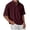 Wine, variant on Summer Shirts for Men Plus Size Casual Sport Short Sleeve Solid Color Button-Up Polos Shirt S-2XL Men’s Clothes under $10 Dark Blue